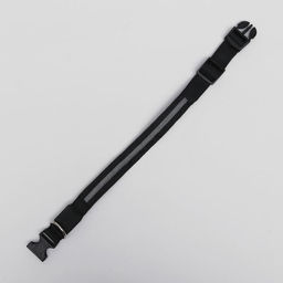 Ошейник с подсветкой размер М, ОШ 40-48 х 2,5 см, 3 режима свечения чёрный - Пижон фото 3