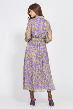 Платье 2461 фиолетовый/салатовый - Eola фото 2