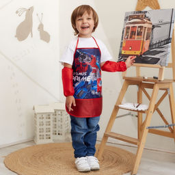 Фартук с нарукавниками детский Optimus Prime, Трансформеры, 49×39 см