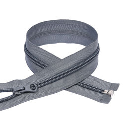 Молния Mzip пласт. спираль №5-N 60см цв.F316 серый уп.10шт