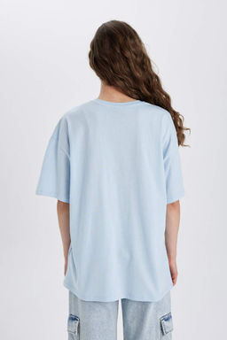 Футболка Ramones Oversize с круглым вырезом и короткими рукавами - Defacto фото 6