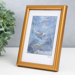 Цена за 2 шт. Фоторамка для фото 10×15 см Keep memories «Радуга», пластик, золото матовое, (пластиковый экран)