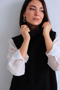 Martichelli Жилет вязаный чёрный  фото 5