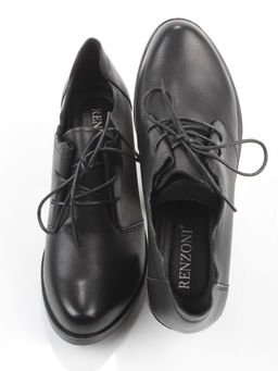 06-DHL105-D1 BLACK Туфли женские (натуральная кожа)