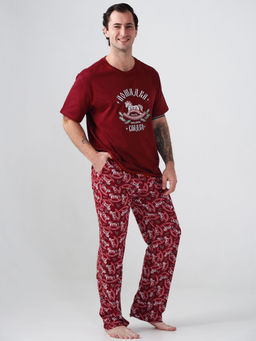 Пижама 100% хлопок мужская Лошадка - Оптима фото 5