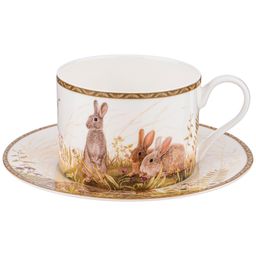 Чайная пара Lefard Охота 320 мл фарфор