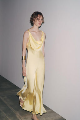 ZW COLLECTION LONG SATIN DRESS - Zara фото 5