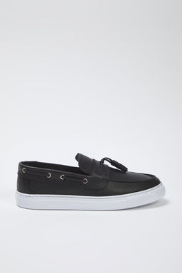 Trendyolmilla Shoes Siyah Hakiki Deri Puskul Detayl? Erkek Loafer Ayakkab? TAKSS25LA00020  фото 4