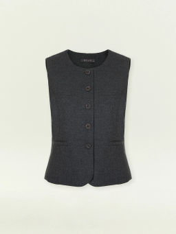 Жилет c круглым вырезом, GL105/cartier - Emka фото 6