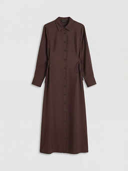 Modal Kar???ml? G?mlek Elbise