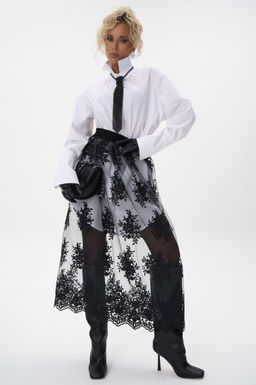 Кружевная юбка Пэрис (чёрный) - Эльза фото 4