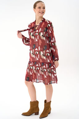 Платье Нежный акцент  2 (красный)