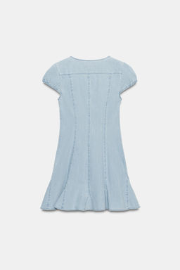 VESTIDO MINI DENIM TRF / Azul - Zara фото 6