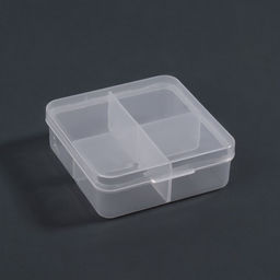 Цена за 3 шт. Органайзер для хранения мелочей, 4 ячейки, 6.7×6.7×2.3 см, прозрачный