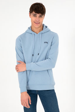 Мужской голубой базовый свитшот Неожиданная скидка в корзине - U.s. polo assn фото 8