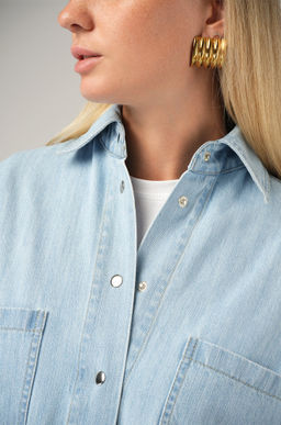 Женская джинсовая рубашка Happyfox