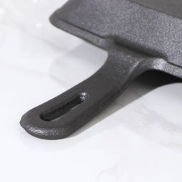 Сковорода-гриль «Квадрат. Гриль», 19×19×3 см, чугун, индукция, серая