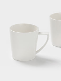 Кружки MagistroWhite Snow, набор 2 шт., 340 мл, фарфор, белые  фото 2