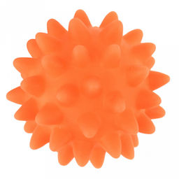 Игрушка для собаки Мяч шип д6см, с пищалкой, ПВХ, с шипами, цвета микс (ярко-оранжевый, зеленый, синий)? Пэт тойс (Pet toys) (Китай)