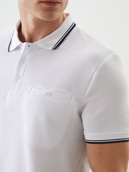 Polo Yaka K?sa Kollu Erkek Dokulu Ti??rt