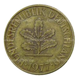 Монета 10 пфеннигов 1977 года F Германия