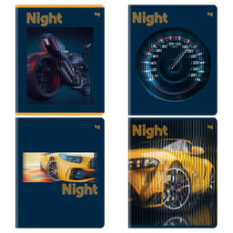 Тетрадь 96л. BG "Night" клетка (Т5ск96_вл 09064) выб. лак