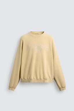WASHED PRINTED SLOGAN SWEATSHIRT - Zara фото 15