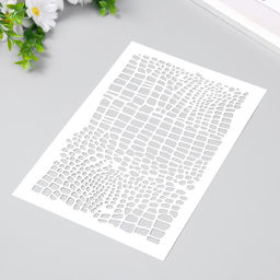 Пластиковый трафарет для творчества «Кожа Дракона», шаблон, 24×16 см
