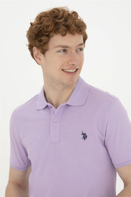 U. S. Polo Assn / Мужская сиреневая базовая футболка - U.s. polo assn фото 2