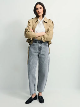 Джинсы бананы с высокой посадкой / Zarina