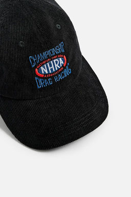 CORDUROY DRAG RACING PATCH CAP - Zara фото 7