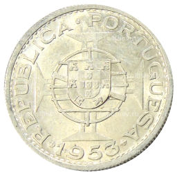 Монета 10 эскудо 1953 года Кабо-Верде (Португальская колония)