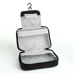 Косметичка-несессер дорожная на молнии, с крючком, с ручкой, чёрная - Simaland фото 2