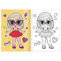 Раскраска WOW Girls. Стильный образ, формат А5, 12 стр. - Буква-ленд фото 2