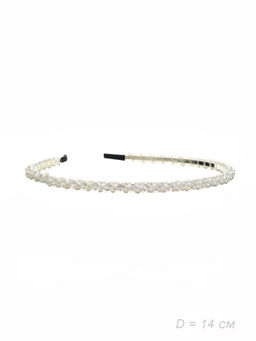 Ободок для волос жемчуг / GTS-27 /уп.12/