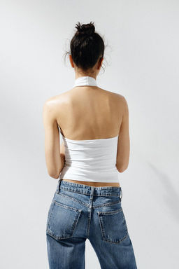 POLYAMIDE HALTER TOP - Zara фото 41