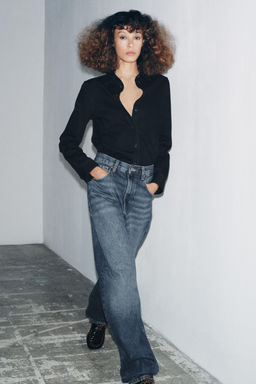 ZW COLLECTION SLIM DENIM SHIRT