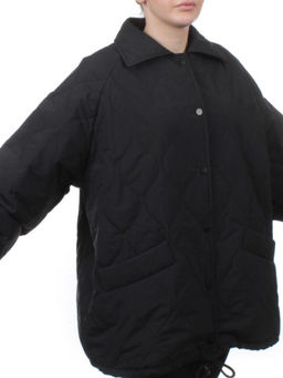 H24-213 BLACK Куртка демисезонная женская (100 гр. синтепон) - Fashion фото 2