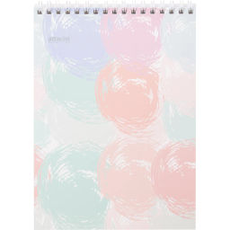 Блокнот А5,80л,кл,греб.верх,обл.мат.лам. Attache Selection Pastel Круги  фото 2