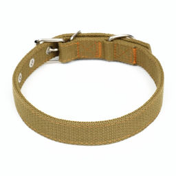 Ошейник брезентовый двухслойный, 58 х 2,5 см, песочный - Пижон фото 2
