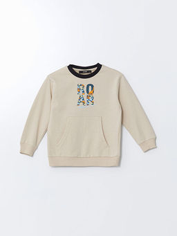 Bisiklet Yaka Bask?l? Erkek Bebek E?ofman Tak?m