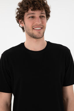 Erkek Regular Fit Bisiklet Yaka Siyah Basic Ti__rt Sepette S_rpriz _ndirim - U.s. polo assn фото 3