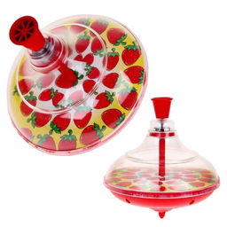 Юла прозрачная «Клубника», МИКС