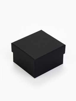 Цена за 2 шт. Коробочка подарочная для часов, 9×8.5×5 см, вставка чёрная, чёрная