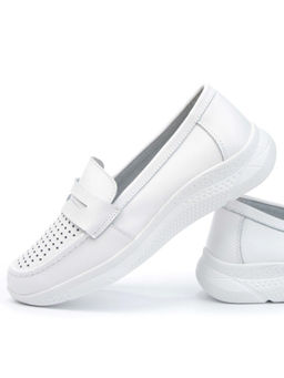 06-ST9183-2 WHITE Туфли летние женские (натуральная кожа)