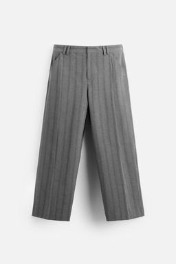 WIDE-FIT PLEATED TROUSERS - Zara фото 6