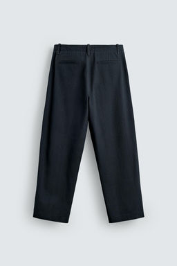 LYOCELL-COTTON BALLOON FIT TROUSERS