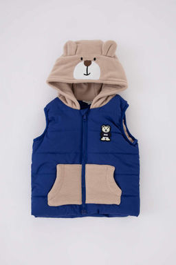 Жилет с капюшоном на флисовой подкладке для маленьких мальчиков