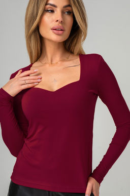 Женский лонгслив с глубоким вырезом Happyfox - Happy fox фото 6