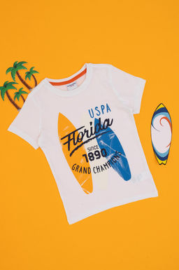 Erkek _ocuk Beyaz Ti__rt Sepette S_rpriz _ndirim